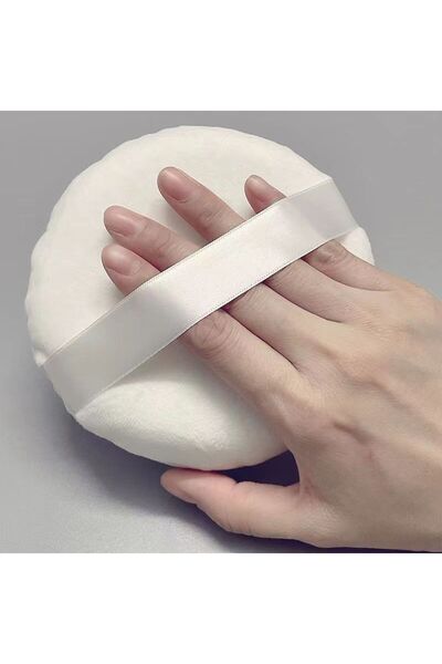 Choice3 1 قطعة بيضاء كبيرة جدًا من منفاخ الجسم القوي لتوزيع المكياج المعدني السائب من منفاخات طبيعية