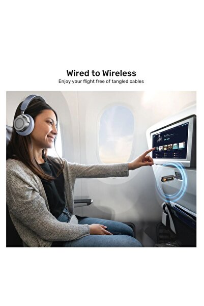 Unitek جهاز إرسال واستقبال بلوتوث ٢ في ١ - زمن انتقال منخفض، بطارية تدوم ١٠ ساعات، أسود | B1111A