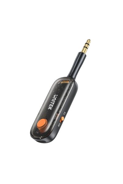 Unitek 2-in-1 Bluetooth Transmitter Receiver – Low Latency, 10h Battery, Black | B1111A