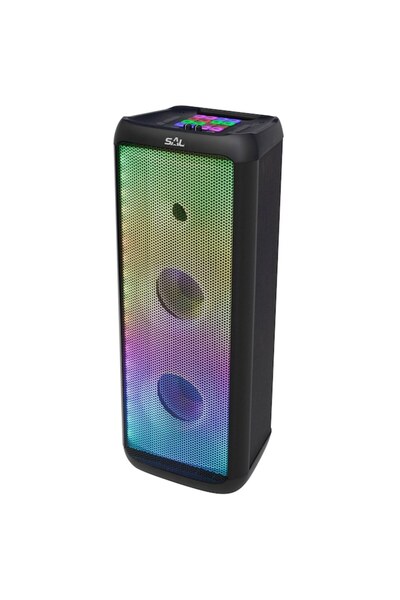Home Portable Active Speaker PAR 221DJ, 80W, Bluetooth, USB, Aux in, FM Radio, LED Panel, Karaoke Fu
