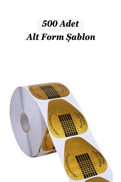 Easy Beauty Gold Şablon Protez Tırnak Uzatma Şablon Jel Alt Form Şablonu