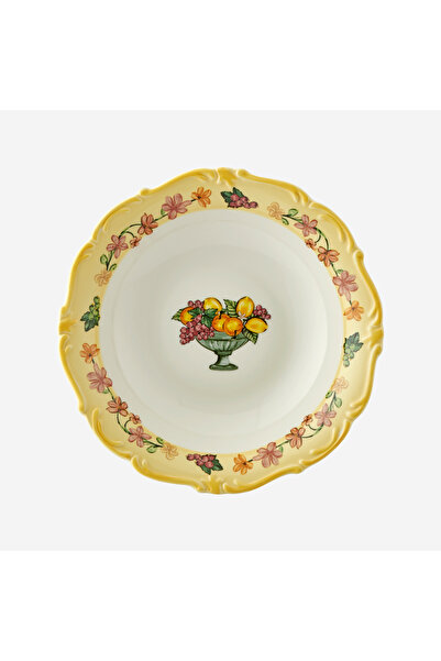 CHIARA ALESSI Il Sogno Sarı Porselen Çukur Tabak 21,5 Cm