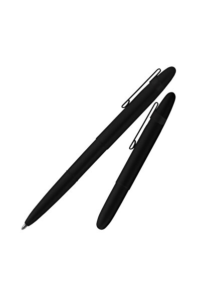 Fisher Space Pen قلم حبر جاف فيشر بوليت أسود غير لامع مع مشبك