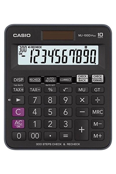 Casio Check Calculators Mini Desk Type MJ-100D Plus Multicolour