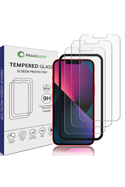 PRIMEEIGHT [3PCS] iPhone 13 Mini Screen Protector 5.4 Inch Display - Ultra Thin 9H Hardness Tempered Glass