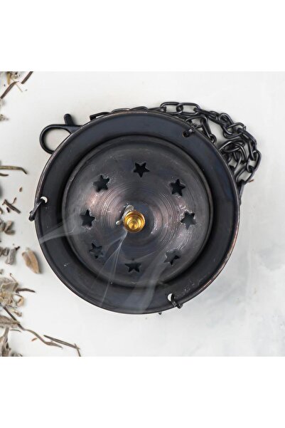 Mitr Bakır Zincirli Reçine & Demet Tütsülük