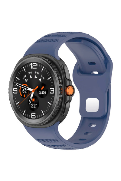 REDz Accessories Curea cu vârf ondulat, sport, Samsung Galaxy Watch 8 / Watch 8 Classic, reglabilă, silicon, albastră