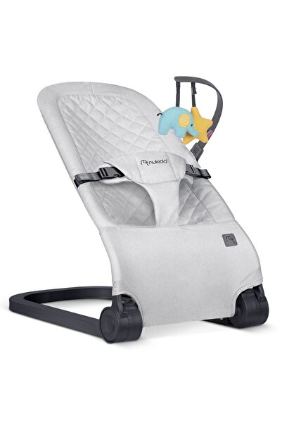 NUKIDO Baby swing, metal frame, textile material, safe position, ergonomic, foldable, adjustable ...