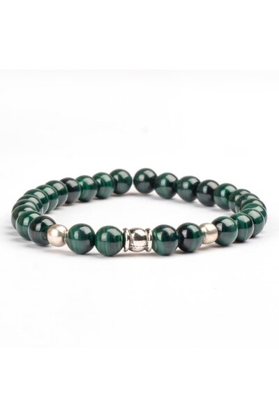 Mitr Malachite Natural Stone Bracelet (6 mm) – Shadow Protector
