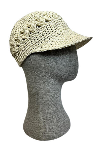 Uretti - قبعة نيكلا 4345 الصيفية المحبوكة يدويًا من خيوط الورق - مقاس XS
