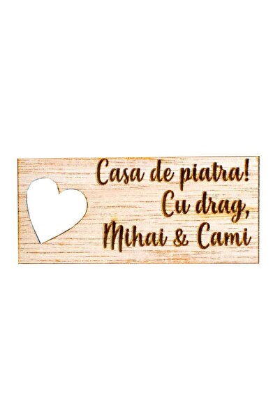 OEM Felicitare din lemn HH679 Personalizata pentru Impachetarea Cadoului