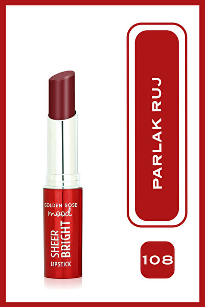 Golden Rose Mood Sheer Parlak Ruj No:108 Rosy Plum