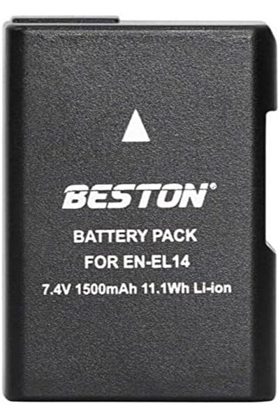 Beston بطارية EN-EL14 سعة 1500 مللي أمبير/ساعة لكاميرات نيكون - عبوة من قطعة ...