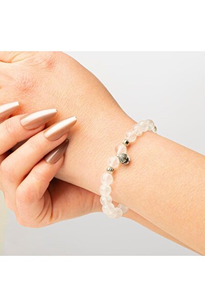 Mitr Crystal Quartz Natural Stone Bracelet (8 mm) – Open Your Mind