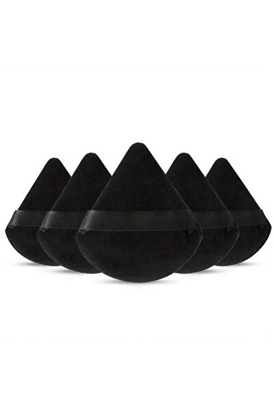 choice2 SHE088-5black 3/5/6 قطع مثلثة الشكل منفوخة بودرة لمستحضرات التجميل السائلة منفوخة بودرة ناعمة من القطيفة