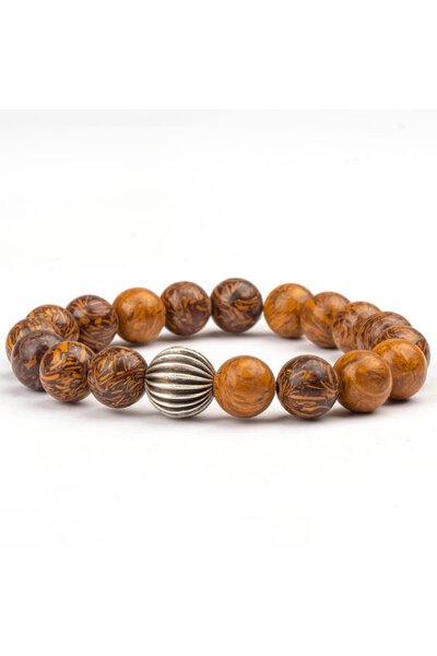 Mitr Tree Jasper Natural Stone Bracelet (10 mm) – Calmness Power