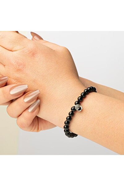 Mitr Onyx Natural Stone Bracelet (6 mm) – Negative Energy Remover