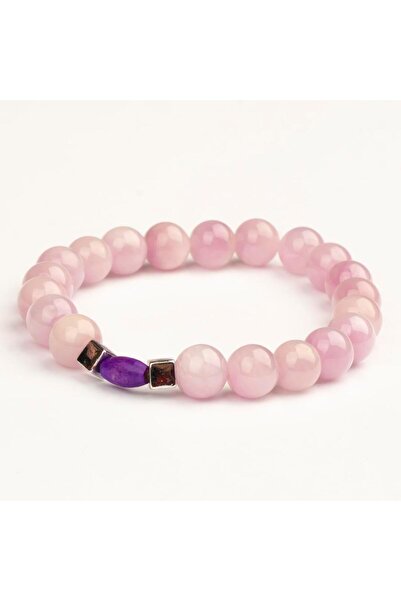 Mitr Kunzite Natural Stone Bracelet (8 mm) – Compassion Talisman
