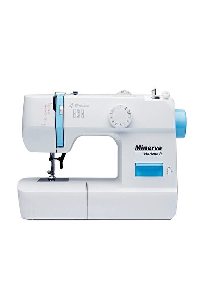 Minerva Masina de cusut electromecanica Horizon R, 13 programe, 700 imp/min, 70W, Alb/Albastru
