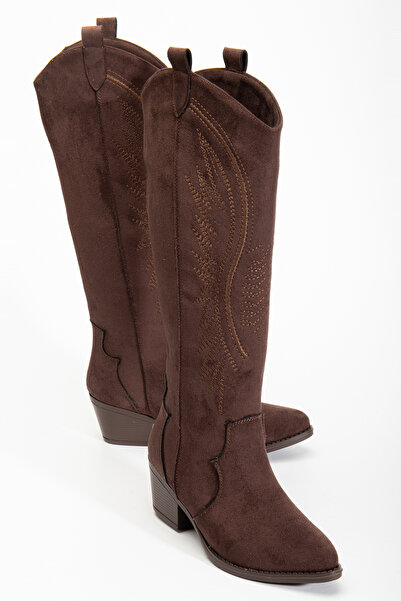 RİSSOLİ Жіночі кашемірові вишиті західні ковбойські чоботи Cowgirl