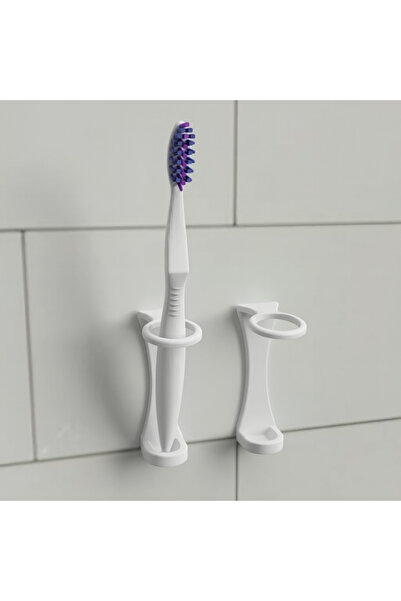 SORA DESIGN مجموعة حامل فرشاة الأسنان المثبتة على الحائط - منظم الحمام (فردي)