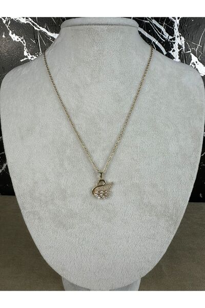 Mutenaura Swan Steel Necklace