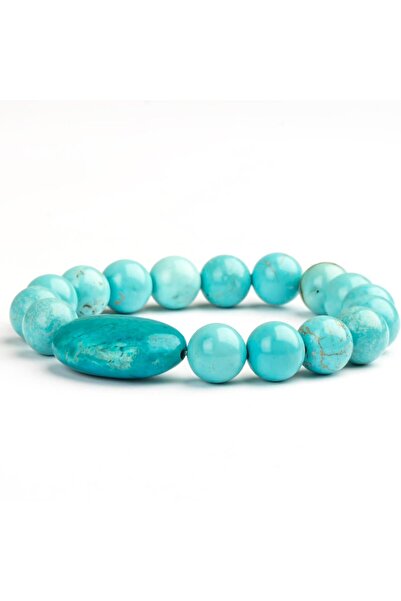 Mitr سوار من الحجر الطبيعي الفيروزي (10 مم) - تنفس عميق