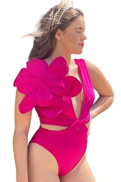 Mixbo Costum de Baie, Intreg, Decupat, Elegant Fucsia, Mixbo, marime S