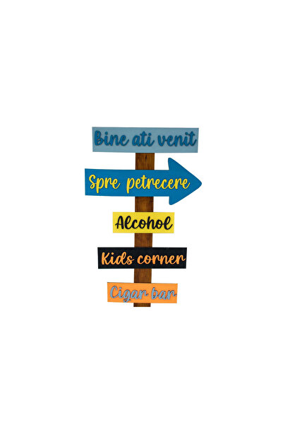 OEM Panou Personalizat din lemn HH629 Intampinare Invitati Nunta Botez Evenim...