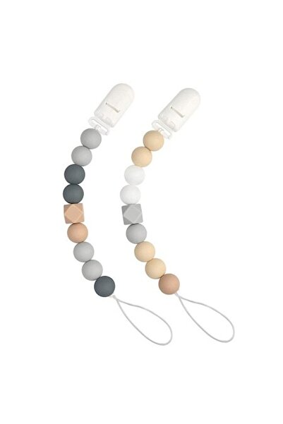 Mixbo Set 2 Lanturi Pentru Suzeta Mixbo, cu Bile din Silicon si Clips, 035