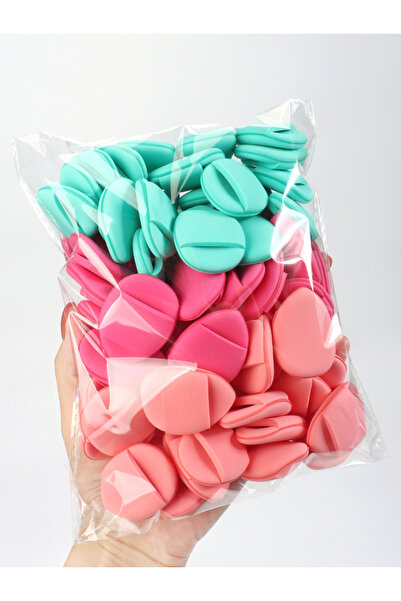 Choice8 مجموعة إسفنجات بودرة مضغوطة على شكل إصبع مكونة من 60 قطعة، بودرة مكياج، كريم أساس سائل، كريم أساس مركز