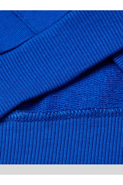 Benetton Boy's Zippered Sweatshirt 1-6 Years Old Blue