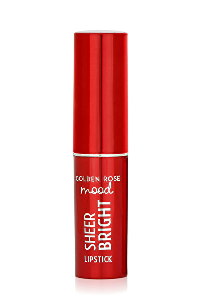 Golden Rose Mood Sheer Bright Lipstick - 104 Nude Latte - Yarı Transparan&Parlak Bitişli Nemlendirici Nude Ruj