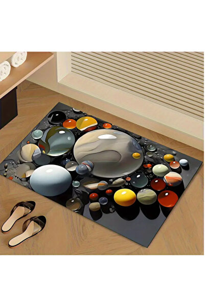 MORESUN Kuvars Desenli Banyo Kaydırmaz Mat, Diatomit Malzeme Dikdörtgen Zemin Mat