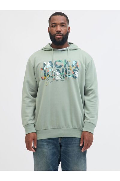 Jack & Jones Plus Kapuzenpullover Plus Size Logo Kapuzenpullover