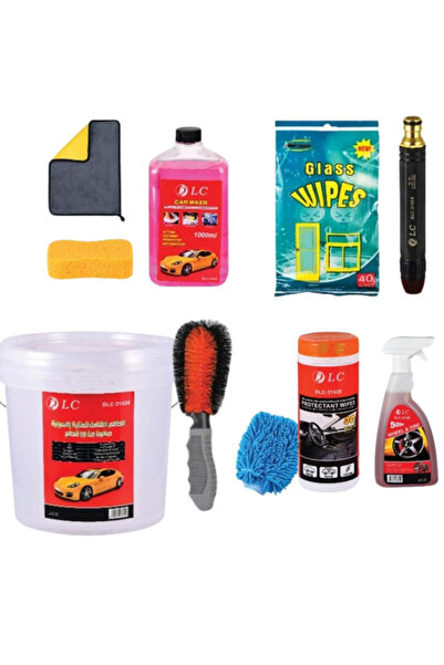 KARAKER بكج العناية بالسيارة 10 قطع للتنظيف والتلميع الداخلي والخارجي بجودة ع...