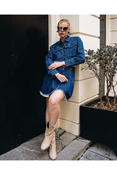 ZF BUTİK Преміум-комплект з курткою та спідницею з джинсової тканини