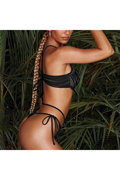 FITINT Women's Black Two-Piece Swimsuit – 405