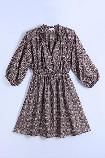 By Mare Style Camile Geometric Square Pattern Dress