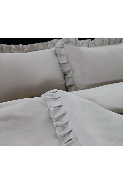 Alhabib bedding Charm Summer Duvet Cover Set Without Filler Double Gray 6 Pieces