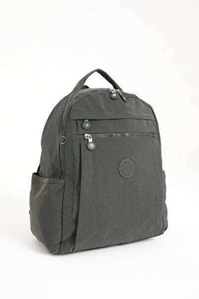 Sanmorris Multi-Pocket Women's Backpack Medium Size Casual Hv3059 Dark Gray