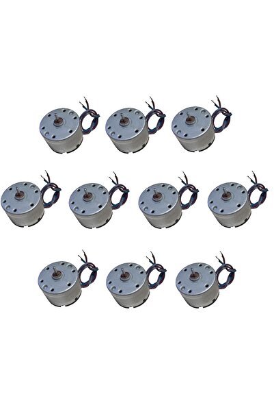 Devre Dünyası 10 Adet 30cm Kablo Lehimli 6V DC Motor Hobi Oyuncak Elektrik Deney Motoru
