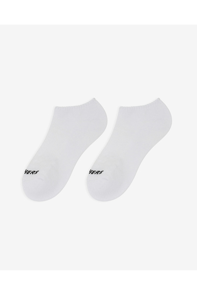 SKECHERS 6'Lı Unisex Yarım Taban Destekli No Show Çorap Unisex Beyaz Çorap S118209-100