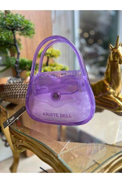 KRISTE BELL Women's Bag with Hand and Shoulder Strap Jole Acrylic 26660 Shiny Lilac
