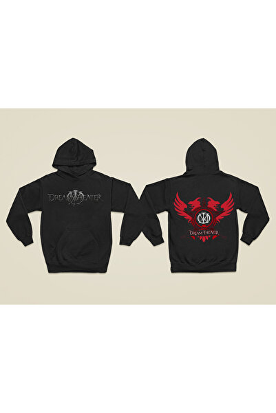 MAGORS Sweatshirt rock cu glugă, cu mânecă lungă, din bumbac imprimat DREAMTH...