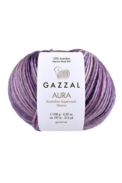 Gazzal Aura 100gr 197mt %100 DOĞAL El Örgü Ipliği