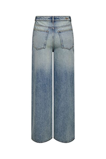 JDY Jeans mit weitem Bein JDYCARINA Hohe Taille Weiter Beinschnitt Jeans