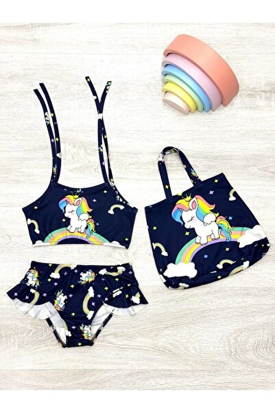 Genel Markalar Çantalı Bikini Kombin