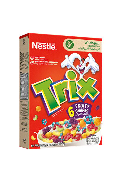Nestle Trix 6 Fruity Shaped Breakfast Cereal 330 g Colourful Cereal with Whole Grain and Vitamins