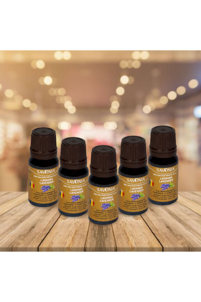 Savonia Set 5 buc - Lavanda romaneasca - Ulei Esential si Pur (uz extern)